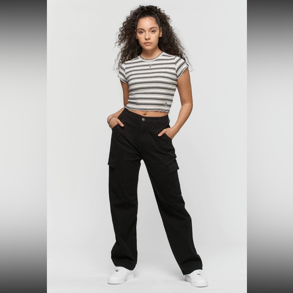 NWT Kuwalla Tee Straight Cut Cargos in Black
